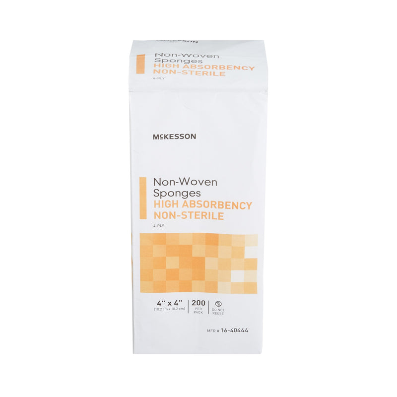 McKesson NonSterile Nonwoven Sponge, 4 x 4 Inch, 1 Case of 10 (General Wound Care) - Img 9