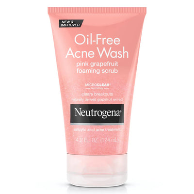 Neutrogena® Oil-Free Acne Wash Pink Grapefruit Foaming Scrub, 4.2 oz., 1 Each (Skin Care) - Img 1