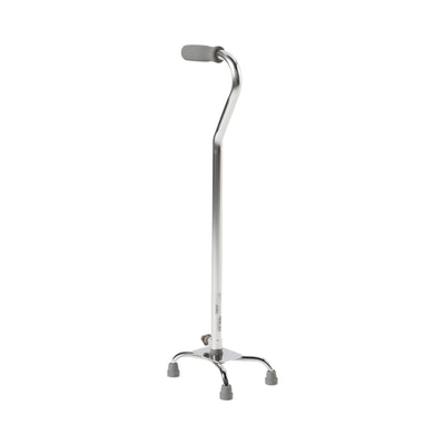 McKesson Offset Quad Cane, Chrome, 1 Case of 4 (Mobility) - Img 1