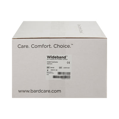 Bard Wide Band® Male External Catheter, Intermediate, 1 Box of 100 (Catheters and Sheaths) - Img 3