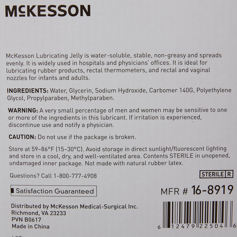 McKesson Lubricating Jelly, 4-ounce Tube, 1 Box of 12 (Over the Counter) - Img 4