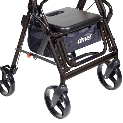 drive™ Duet 4 Wheel Rollator, Black, 1 Each (Mobility) - Img 3