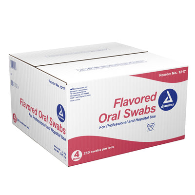 dynarex® Oral Swabsticks with Dentrifice, 1 Box of 250 (Mouth Care) - Img 2