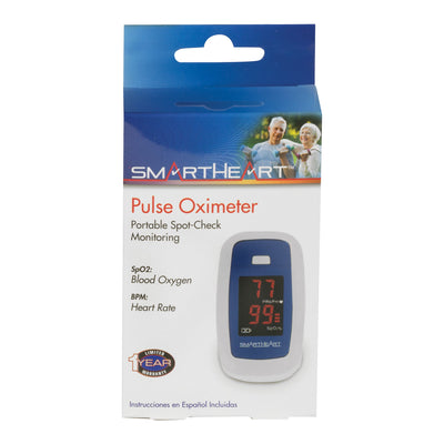 SmartHeart Fingertip Pulse Oximeter for Blood Oxygen Saturation, Economy, 1 Case of 48 (Oximetry) - Img 2