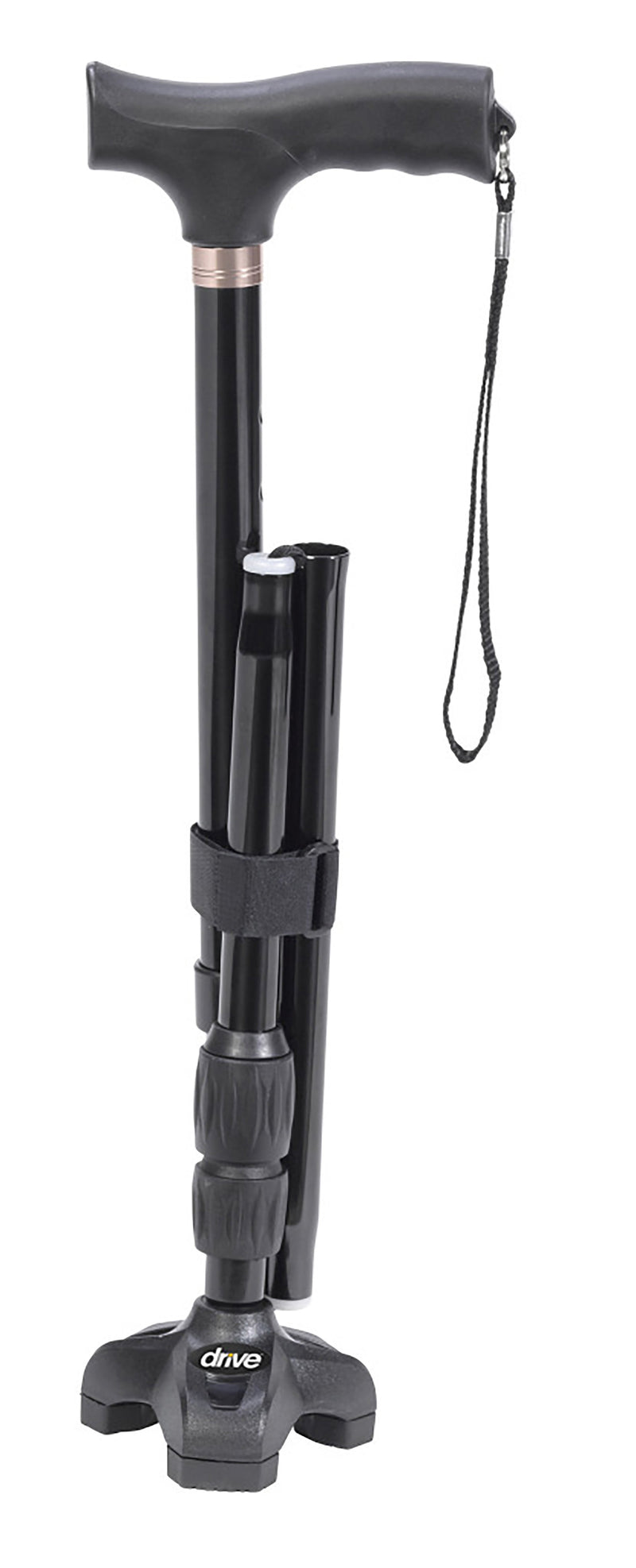 Flex-N-Go Aluminum Folding Cane, 32½ – 39½ Inch Height, 1 Each (Mobility) - Img 4