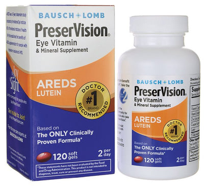 PreserVision® AREDS Lutein Multivitamin Supplement, 1 Box of 120 (Over the Counter) - Img 1