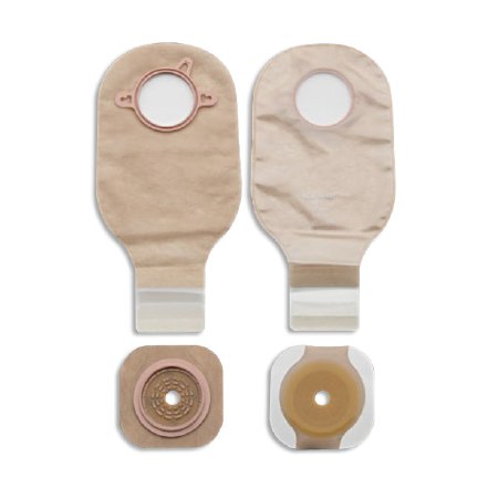 New Image™ Two-Piece Drainable Clear Ileostomy /Colostomy Kit, 12 Inch Length, 2¼ Inch Flange, 1 Box of 5 (Ostomy Pouches) - Img 1