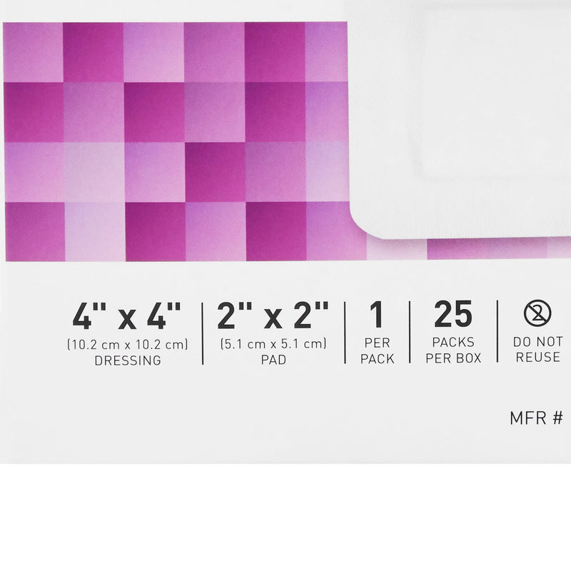 McKesson Composite Barrier Island Dressing, 4 x 4 Inch, 1 Box of 25 (Advanced Wound Care) - Img 3