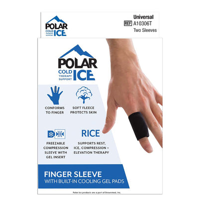 SLEEVE, FINGER POLAR ICE COMPRSN UNIV (2/BX 36BX/CS) (Immobilizers, Splints and Supports) - Img 1