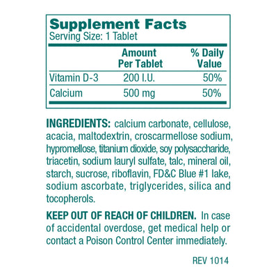 Geri-Care® Calcium / Vitamin D Joint Health Supplement, 1 Bottle (Over the Counter) - Img 2