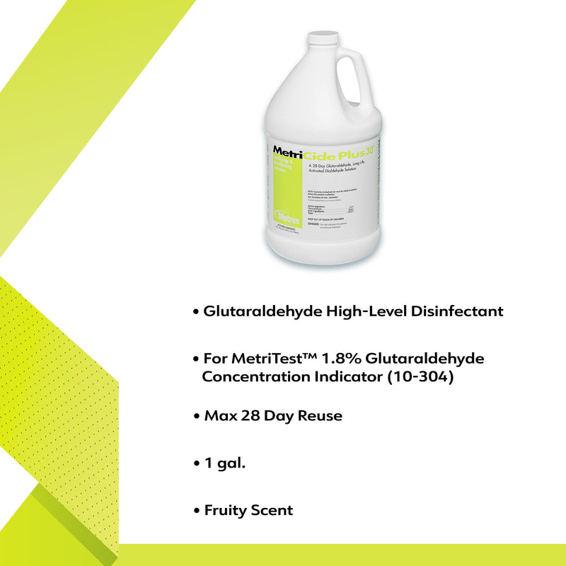 MetriCide Plus 30® Glutaraldehyde High Level Disinfectant, 1 Case of 4 (Cleaners and Solutions) - Img 3