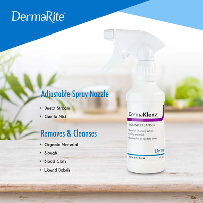 DermaRite® DermaKlenz™ Wound Cleanser, 8 oz, 1 Case of 24 () - Img 5