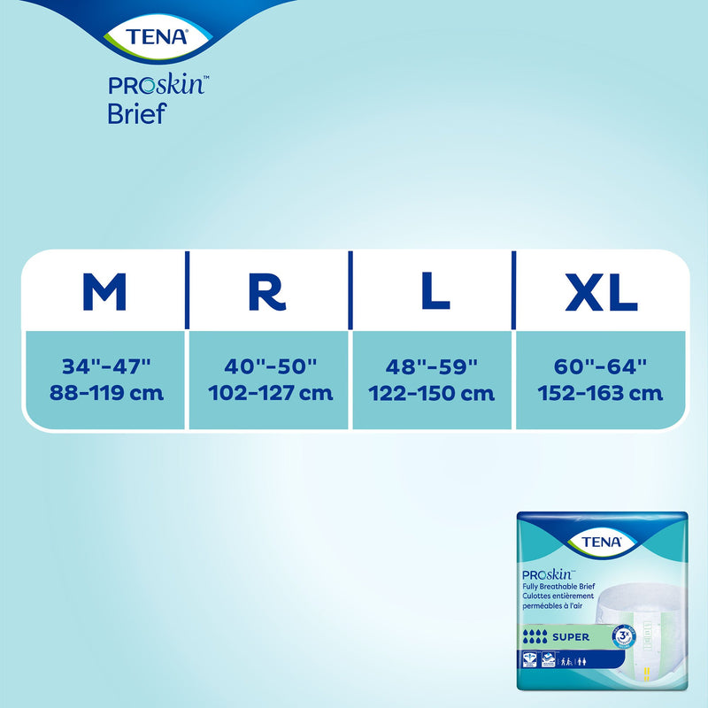 TENA Super Adult Heavy-Absorbent Incontinence Brief, Medium, 1 Bag of 28 () - Img 5