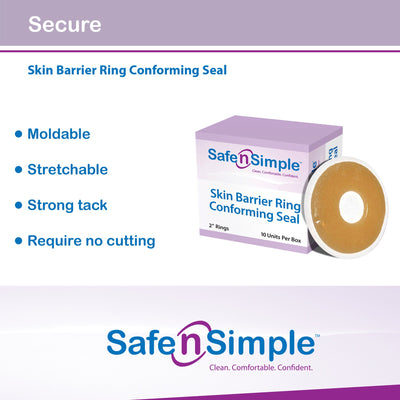 Safe-n'Simple Adhesive Barrier Ring, 1 Case of 160 (Barriers) - Img 9