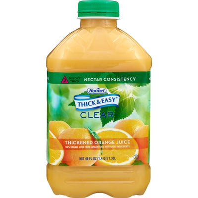 Thick & Easy® Clear Nectar Consistency Orange Juice Thickened Beverage, 46 oz. Bottle, 1 Case of 6 (Nutritionals) - Img 1