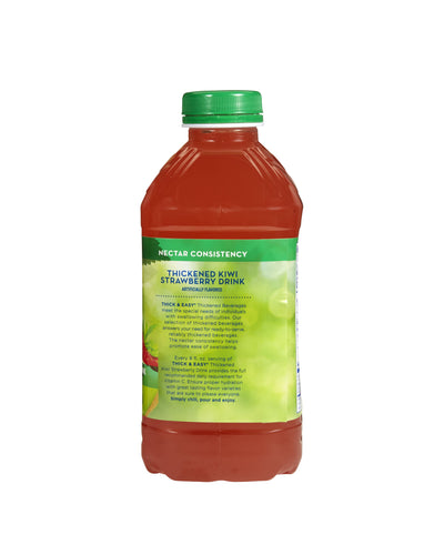 Thick & Easy® Clear Nectar Consistency Kiwi Strawberry Thickened Beverage, 46-ounce Bottle, 1 Each (Nutritionals) - Img 4