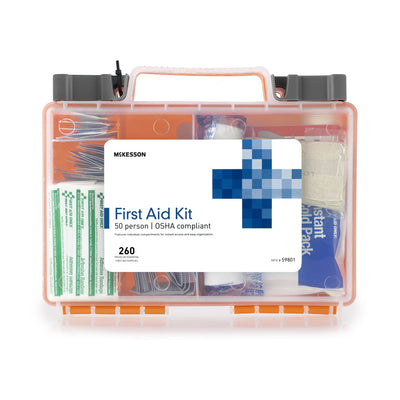 McKesson 50-Person First Aid Kit, 1 Case of 12 (Kits and Trays) - Img 1