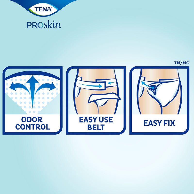 Tena® Flex™ Maxi Incontinence Belted Undergarment, Size 16, 1 Case of 66 () - Img 6
