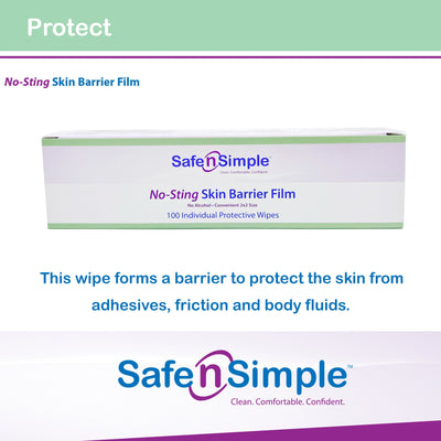 Safe n Simple™ Barrier Wipe, 1 Box of 100 (Skin Care) - Img 8