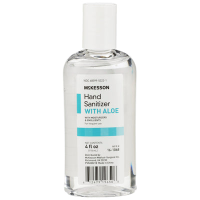 McKesson Gel Hand Sanitizer with Aloe 4 oz., 1 Case of 24 (Skin Care) - Img 1