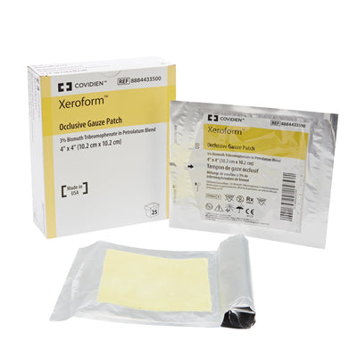 Xeroform® Occlusive Xeroform Petrolatum Impregnated Dressing, 4 x 4 inch, 1 Case of 150 (Advanced Wound Care) - Img 1