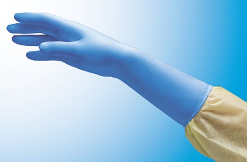 NitriDerm® EC Nitrile Extended Cuff Length Exam Glove, Extra Large, Blue, 1 Case of 200 () - Img 1