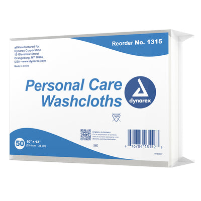 dynarex® Disposable Washcloth, 10 x 13 Inch, 1 Case of 500 (Washcloths) - Img 1