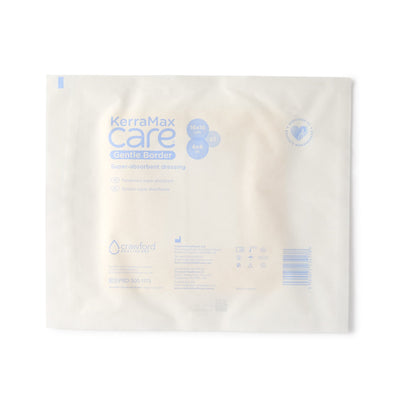 KerraMax Care® Gentle Border Super Absorbent Dressing, 6 x 6 Inch, 1 Case of 130 (Advanced Wound Care) - Img 2