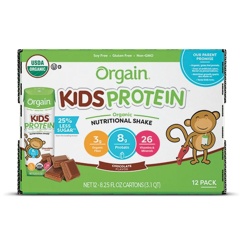 Orgain® Kids® Protein Organic Nutritional Shake Chocolate Pediatric Oral Supplement, 8.25 oz. Carton, 1 Each () - Img 4