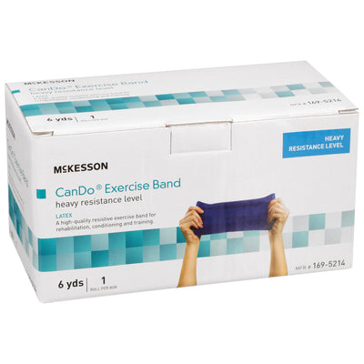 McKesson Exercise Resistance Band, Blue, 5 Inch x 6 Yard, Heavy Resistance, 1 Each (Exercise Equipment) - Img 3