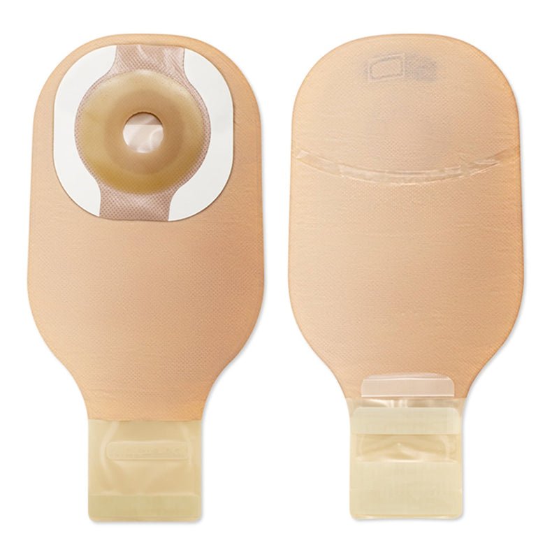 Premier™ One-Piece Drainable Beige Ostomy Pouch, 12 Inch Length, 1 Inch Stoma, 1 Box of 10 (Ostomy Pouches) - Img 1
