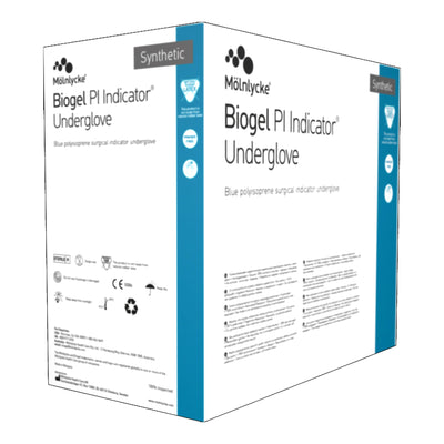 Biogel® PI Indicator Underglove™ Polyisoprene Surgical Underglove, Size 7, Blue, 1 Case of 200 () - Img 2