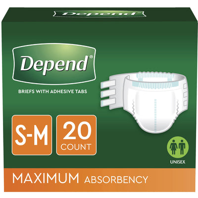 Depend® Maximum Incontinence Brief, Small / Medium, 1 Pack of 20 () - Img 7