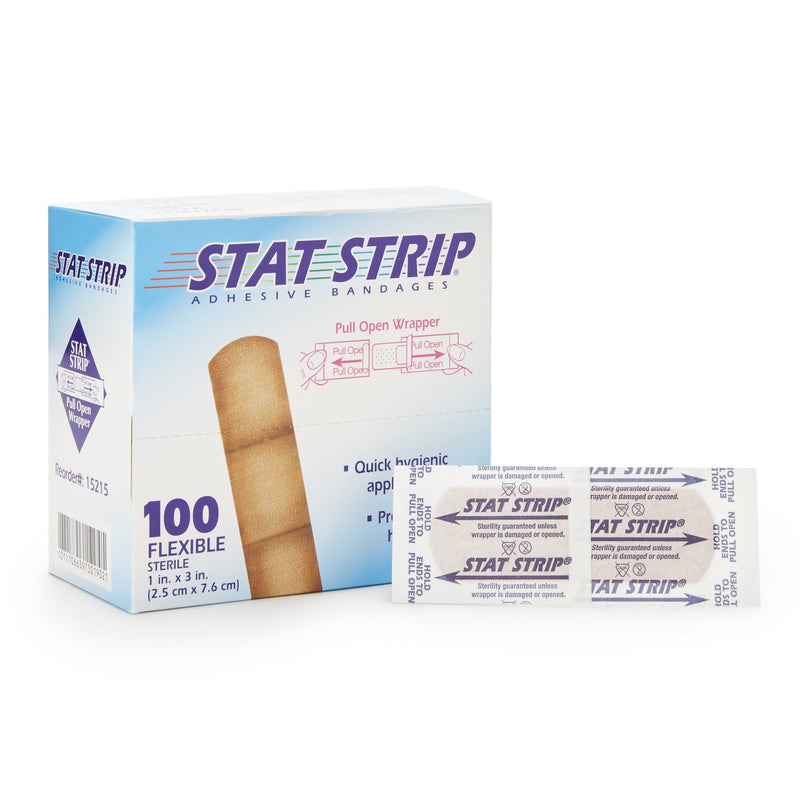 Stat Strip® Adhesive Strip, 1 x 3 Inch, 1 Case of 1200 (General Wound Care) - Img 1