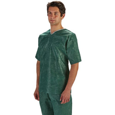 PANTS SCRUB GRN MED 30/CS NONWOVEN 32-34" (Pants and Scrubs) - Img 1