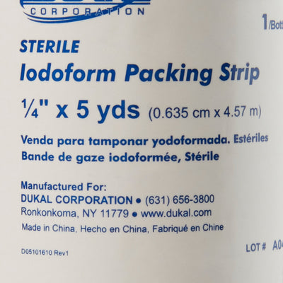 Dukal Iodoform Wound Packing Strip, ¼ Inch x 5 Yard, 1 Box of 12 (Advanced Wound Care) - Img 5