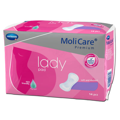 MoliCare® Premium Lady 1 Drop Bladder Control Pad, One Size Fits Most, 1 Bag of 14 () - Img 1