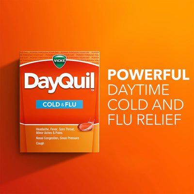 Vicks DayQuil Cold & Flu LiquiCaps™, 1 Carton of 24 (Over the Counter) - Img 5