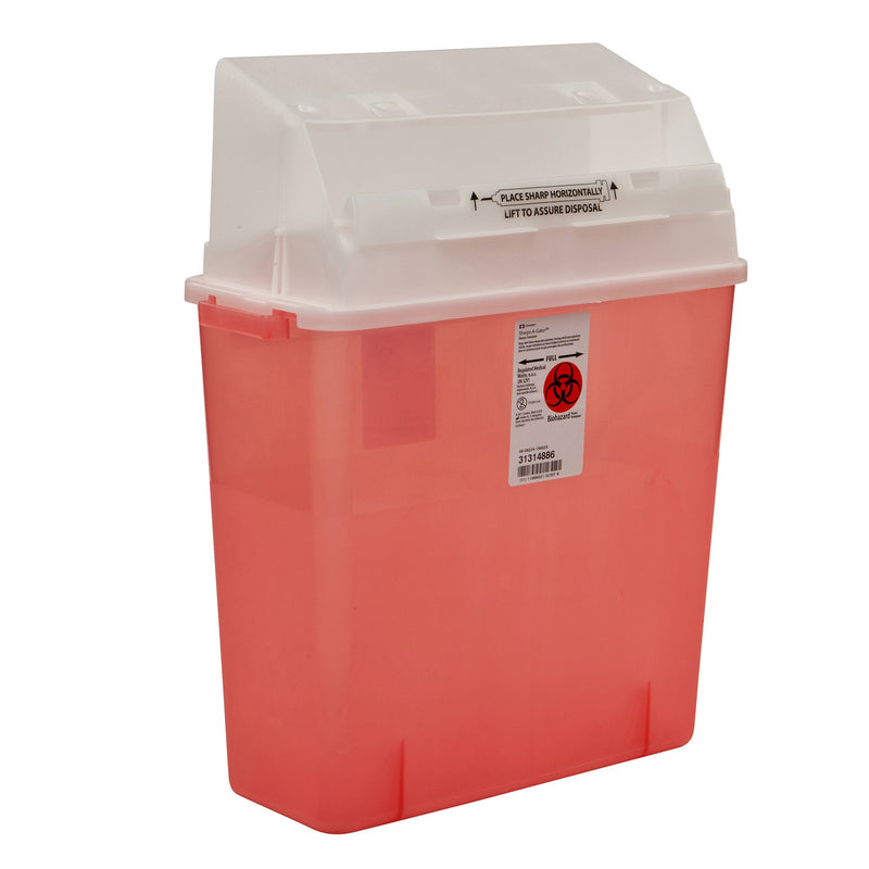 Sharps-A-Gator™ Multi-purpose Sharps Container, 3 Gallon, 20½ x 14 x 6 Inch, 1 Case of 12 () - Img 2