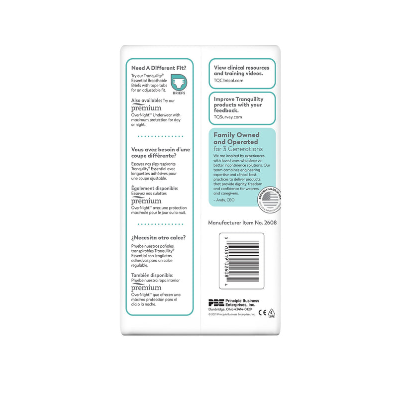 Select® Heavy Protection Absorbent Underwear, Extra Extra Large, 1 Case of 48 () - Img 3