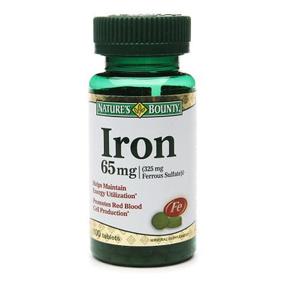 Nature's Bounty® Iron Mineral Supplement, 1 Bottle (Over the Counter) - Img 1