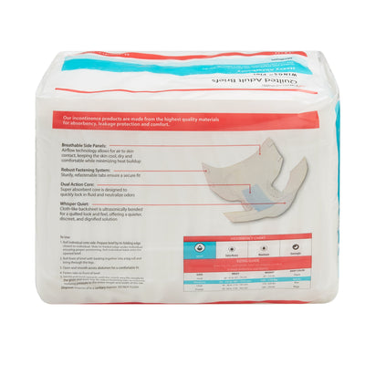 Wings™ Plus Quilted Heavy Absorbency Incontinence Brief, Medium, 1 Bag () - Img 4