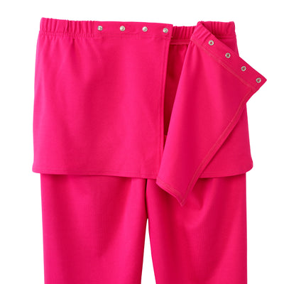 Silverts® Women's Open Back Soft Knit Pant, Extreme Pink, Small, 1 Each (Pants and Scrubs) - Img 4