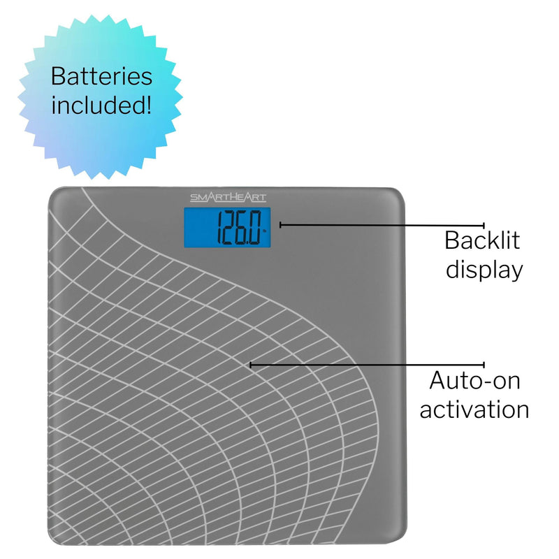 Veridian Talking Scale, Digital Bathroom Scale, 438 lbs Capacity