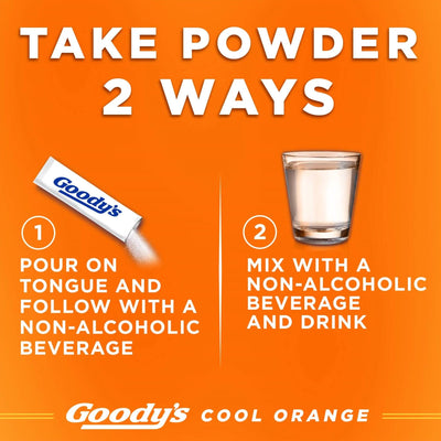 Goody's® Extra Strength Acetaminophen / Aspirin / Caffeine Pain Relief, Orange Flavor, 1 Each (Over the Counter) - Img 5