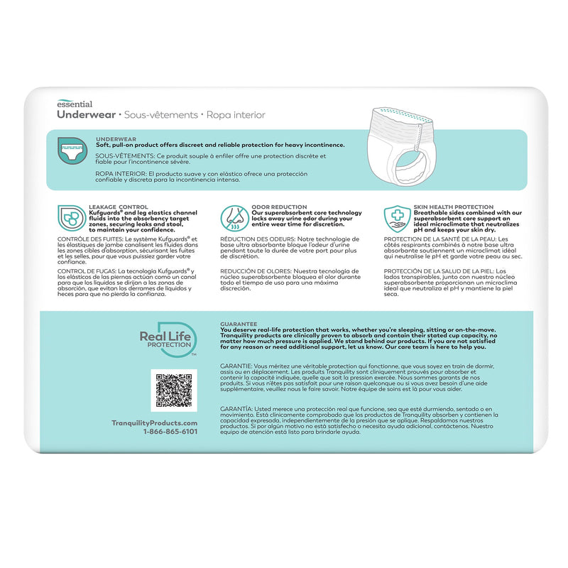 Select® Heavy Protection Absorbent Underwear, Extra Large, 1 Bag of 14 () - Img 2