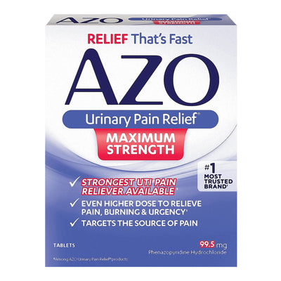 AZO® Maximum Strength Phenazopyridine Urinary Pain Relief, 1 Box (Over the Counter) - Img 1