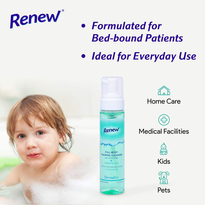 Renew™ Foaming Rinse-Free Body Cleanser, 1 Each (Skin Care) - Img 2