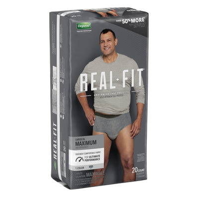 Depend® Real Fit® Maximum Absorbent Underwear, Large / Extra Large, 1 Case of 40 () - Img 3