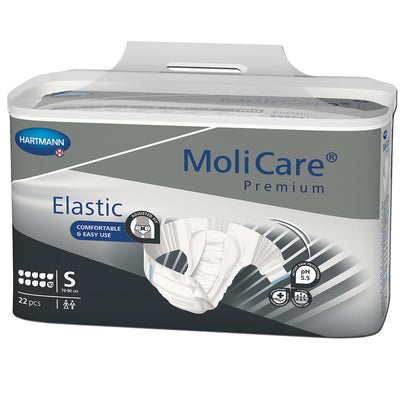 MoliCare® Premium Elastic Incontinence Brief, 10D, Small, 1 Case of 66 () - Img 1